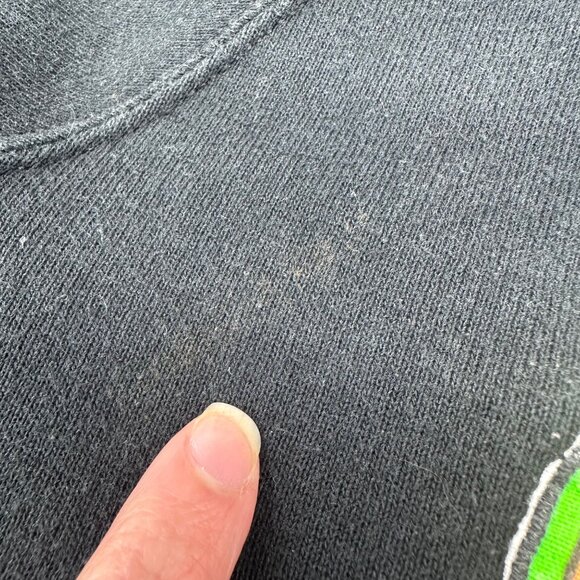 Vintage Kids Halloween Sweatshirt Haunted House Ghost 1980s Jerzees XL 18 Kitsch - Picture 7 of 9